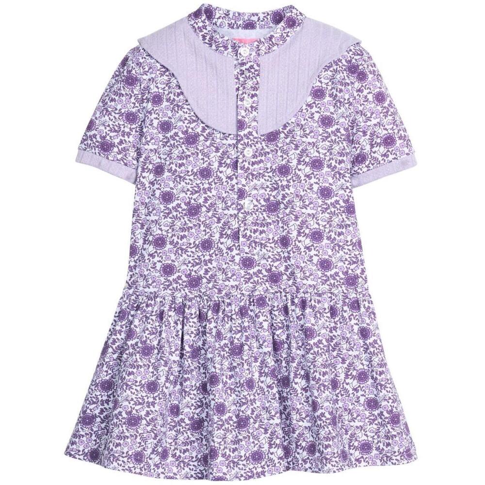 NEW BISBY girls molly dress in lavendar vine floral - Picture 1 of 1